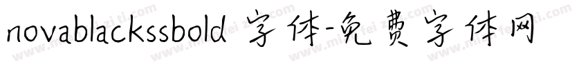 novablackssbold 字体字体转换